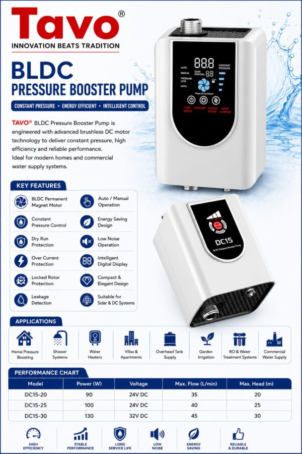tavo bldc pressure pump