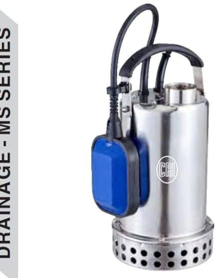 CRI stainless steel Drainage pump 1 HP 7.8mtrs Head MSD-750 32mm delivery with float switch and 10mtrs cable