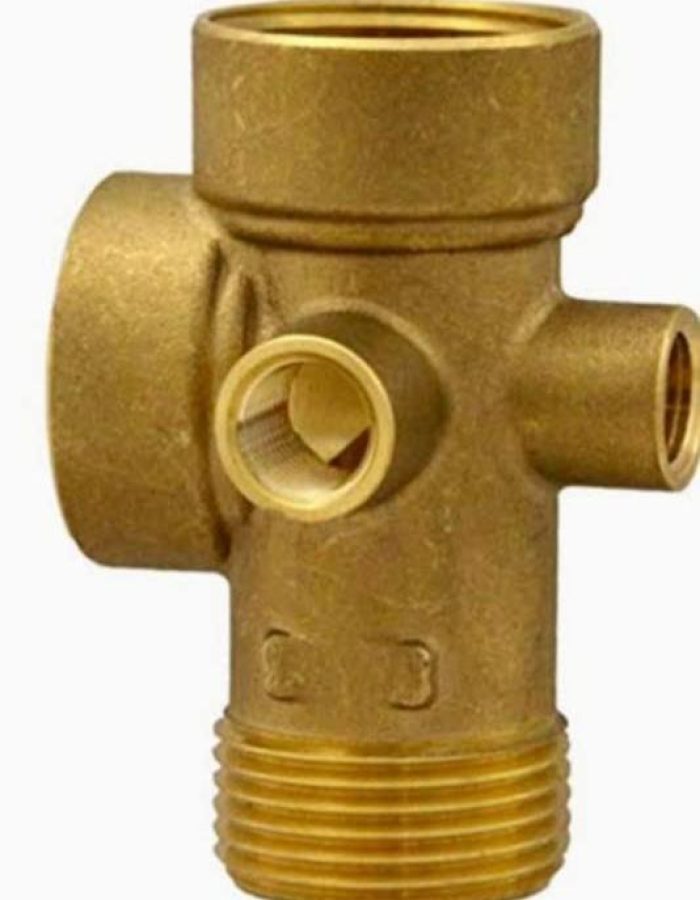 Pressure pump 5 way connector brass (with 2 side 1/4 bsp Female thread)