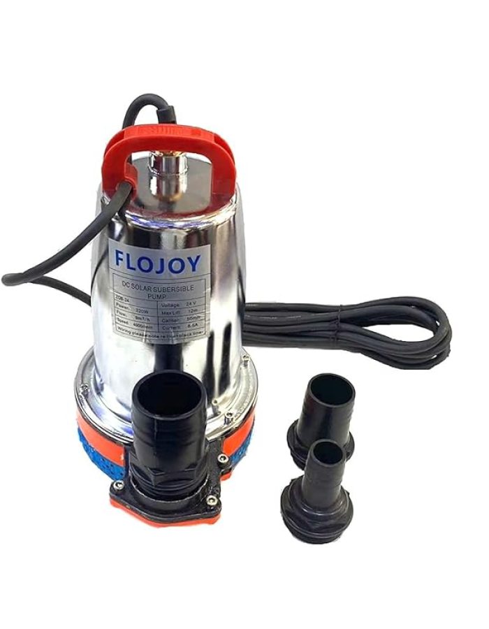 Asian Pumps 24V 220w Head 25-30 feet 2” 7000-9000 lhr Solar or Battery Operated Submersible water pump for Marine Boat, Well, Farm, Pond, Garden, Water Transport, Dewatering & Fountain