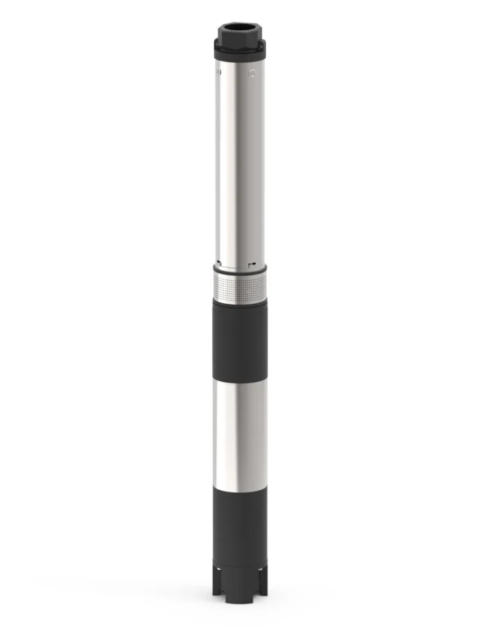 LUBI Borewell submersible pump 1 HP 10 stage 66mtrs Head (water cooling) with panel board