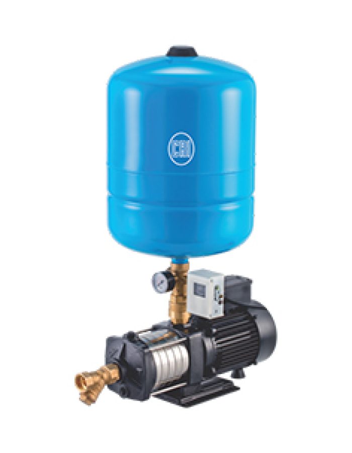 CRI Pressure booster pump MHBS with 24 ltr tank & steel impeller 1.5 HP
